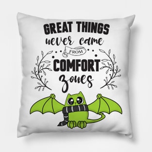 Great Things Comfort Zone Cute Cat Pillow