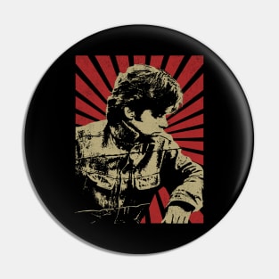 John Mellencamp Vintage Retro Pin