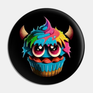 Cupcake Monster Pin