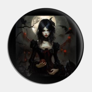 Halloween witch girl Pin