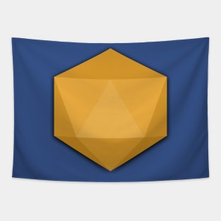 Flat Design D20 (yellow) Tapestry