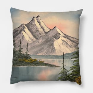 Lake by Mountain Pillow