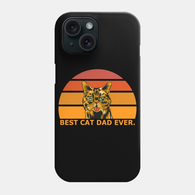 Best Cat Dad Ever Phone Case by Vcormier