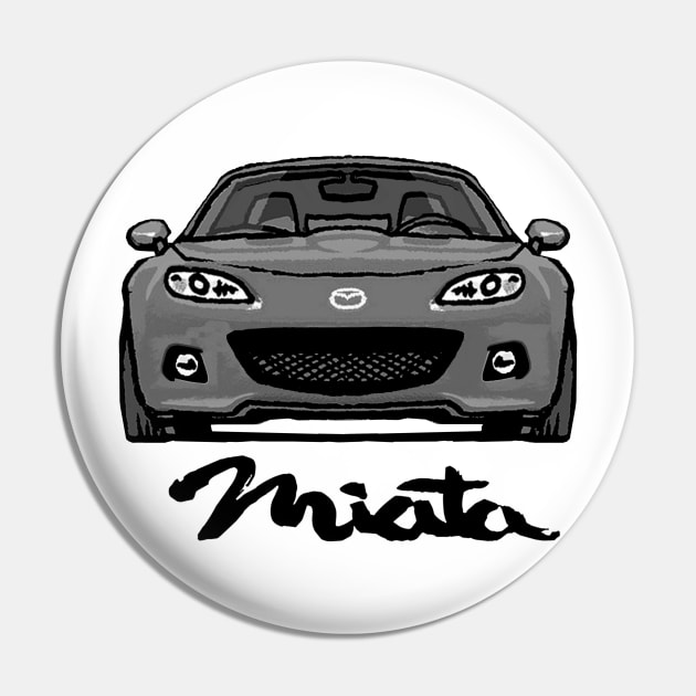 MX5 Miata NC3 Grey Pin by Woreth