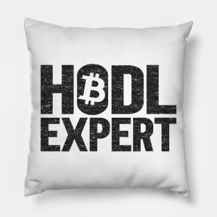 Funny Hodl Expert Bitcoin Crypto Currency BTC Gift Pillow