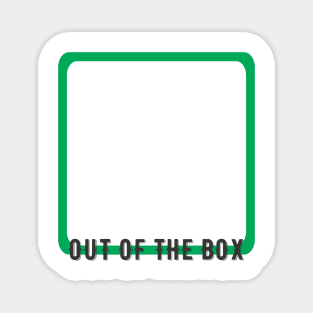 Out Of The Box Green Black Magnet