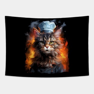 Chef Cat Tapestry