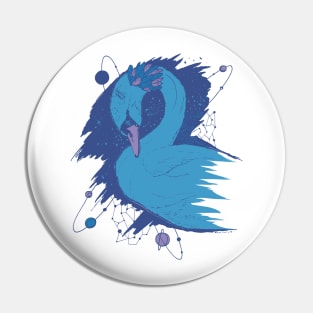 Mountain Blue Swan Among The Stars Pin