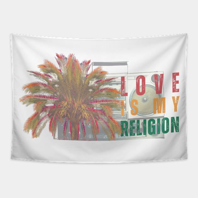 Love Is My Religion Marley Tapestry by Three Little Birds