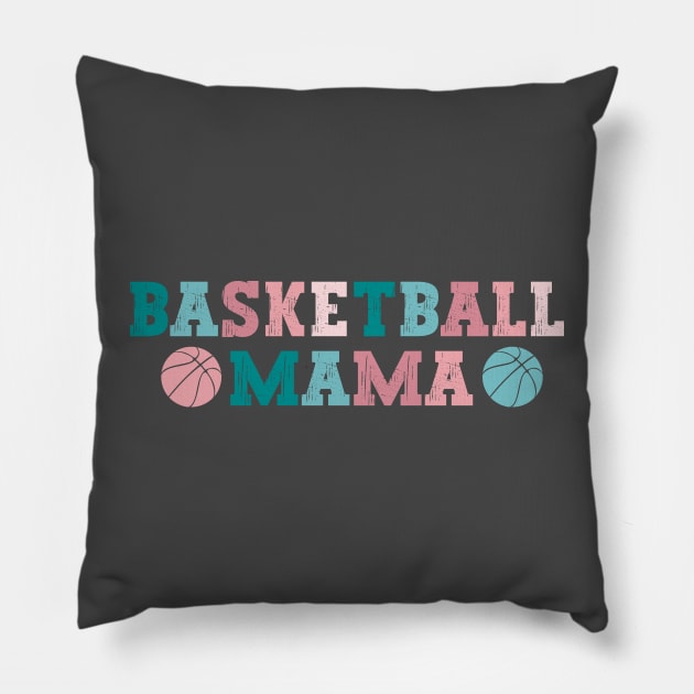 Basketball Mama 2023 in Soft Colors Pillow by BeeDesignzzz