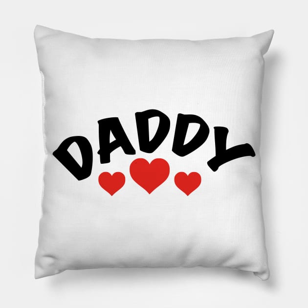 Daddy - Father Father's Day Gift Dad Pillow by Shirtbubble