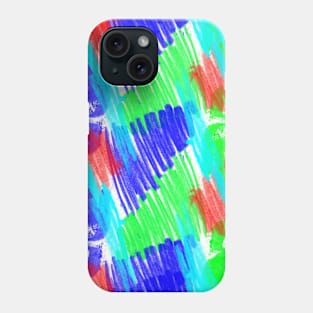 Watercolor splatter pattern, brush strokes Phone Case