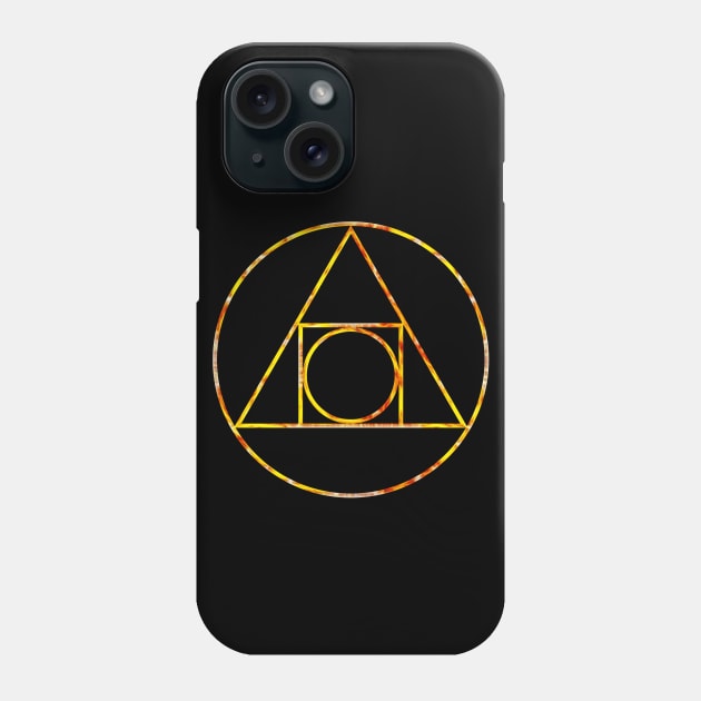 Alchemy, Squaring the Circle Phone Case by nnorbi