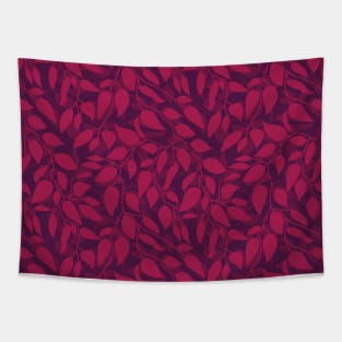 Minimalist Leaf Line Art Illustration as a Seamless Surface Pattern Design Tapestry