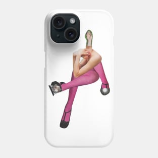 Model Waiting in Pink Phone Case