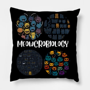 Meowcrobiology Pillow