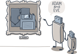 ADAM AND EVE Magnet