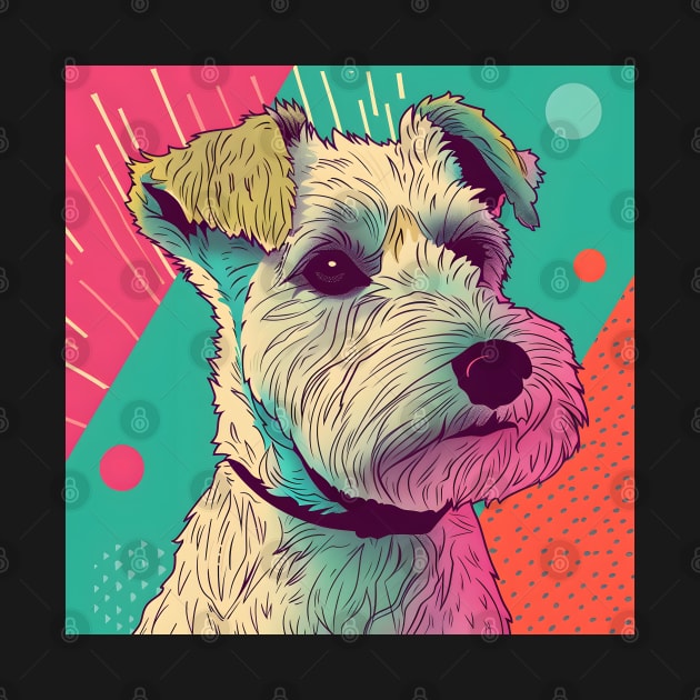 Retro Lakeland Terrier: Pastel Pup Revival by NatashaCuteShop