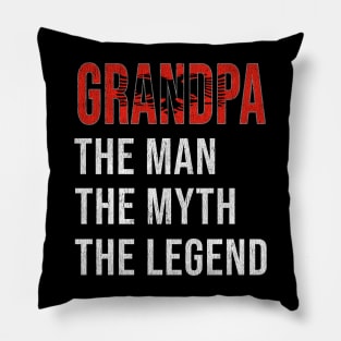 Grand Father Albanian Grandpa The Man The Myth The Legend - Gift for Albanian Dad With Roots From  Albania Pillow