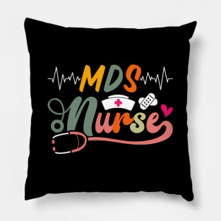 Mds Nurse Stethoscope Nursing School Medical Pillow