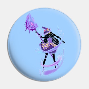 Anime Girl Witch Magic Pin