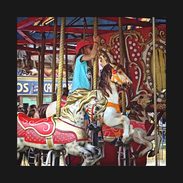 Little Girl on Merry-Go-Round by SusanSavad