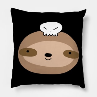 Skull Sloth Face Pillow