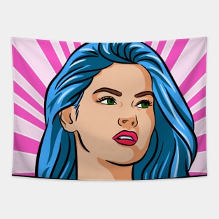 pop art girl 2 Tapestry