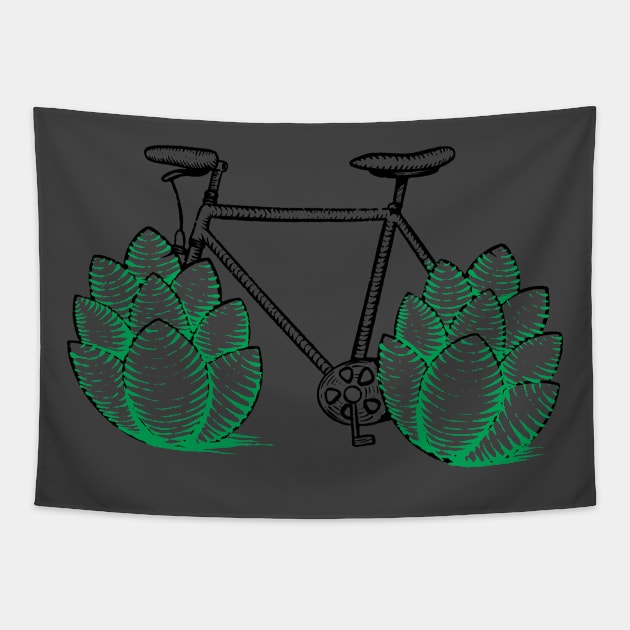 Hop Bicycle Tapestry by MimicGaming