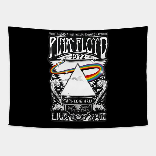 The Dark Side Floyd The Moon 1972 Tapestry by AsafSlook