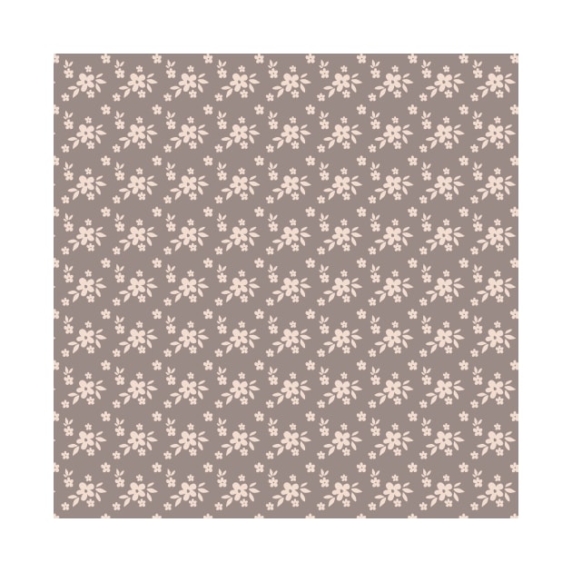 Floral pattern in beige shades by Lastdrop
