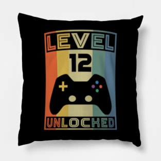 Level 12  Video  12th Birthday Gaming Pillow