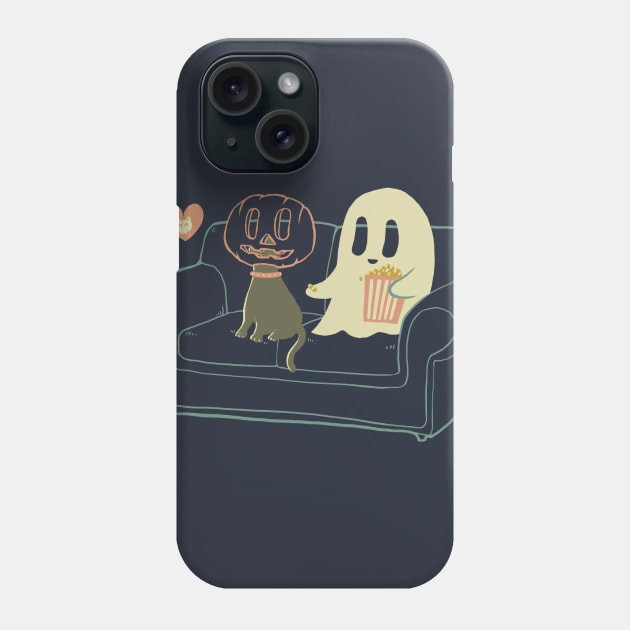 Halloween Couch potato friend Phone Case by Chewbarber