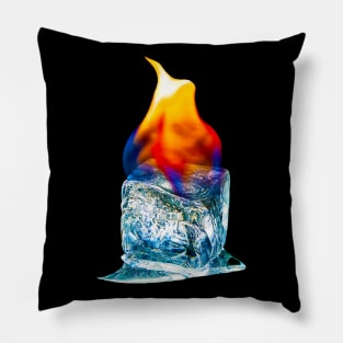 Ice Cube in Fire Pillow