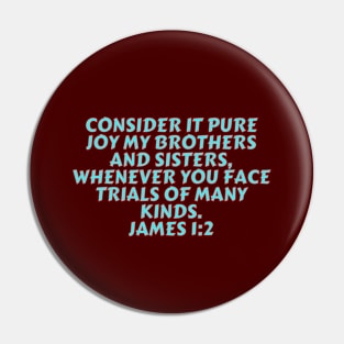 Bible Verse James 1:2 Pin