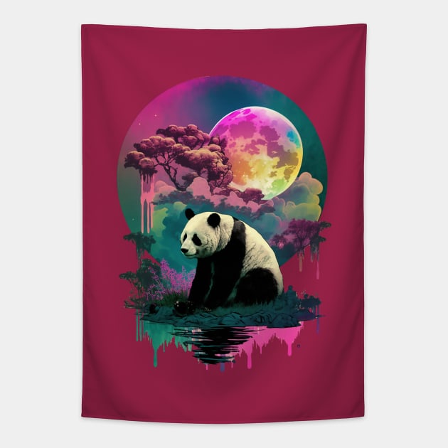 Panda Lake Tapestry by DavidLoblaw