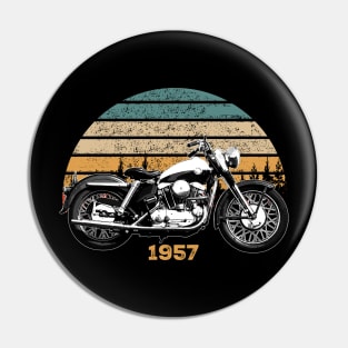 1957 Harley-Davidson Sportster Vintage Motorcycle Design Pin