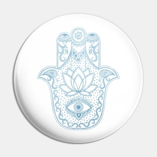 Blue Hamsa Pin