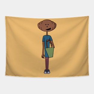 Halloween Trick or Treat Pumpkin Boy Tapestry