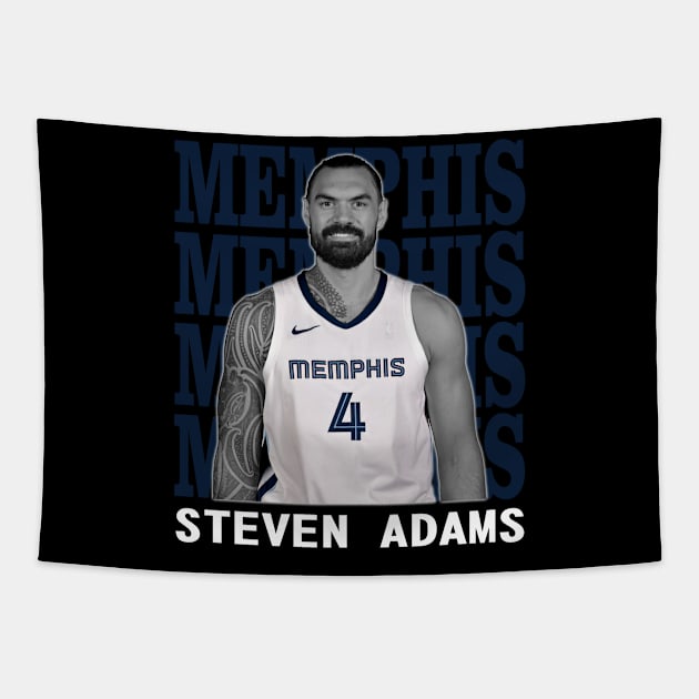 Memphis Grizzlies Steven Adams Tapestry by Thejockandnerd