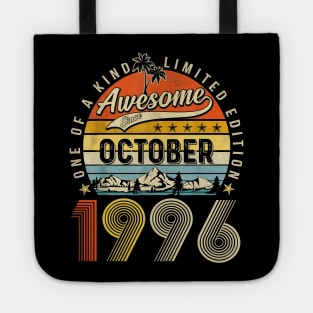 Awesome Since October 1996 Vintage 27th Birthday Tote
