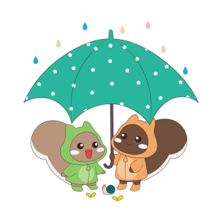 Squirrel Rainy day T-Shirt