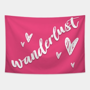 Wanderlust - Happy Travels Statement Design Tapestry