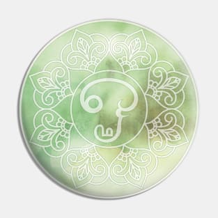 Om Mandala Tamil Green Pin