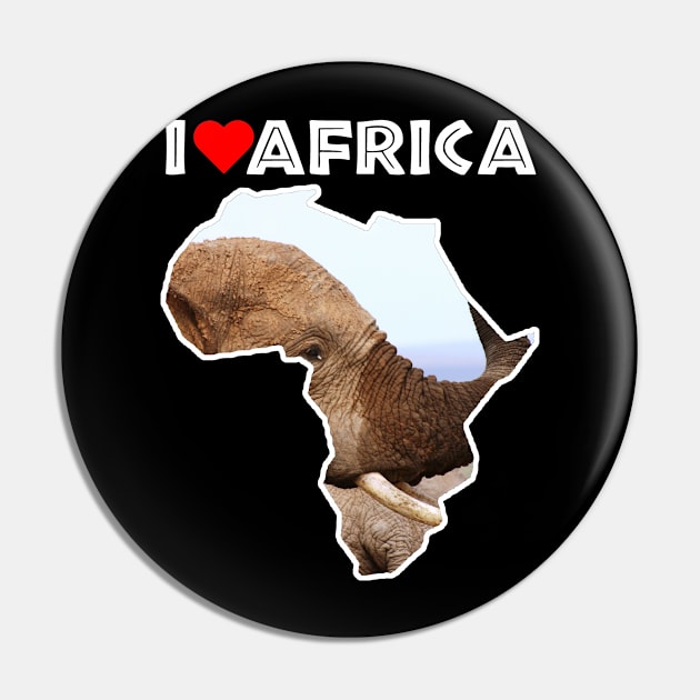 I Love Africa Elephant Scents Pin by PathblazerStudios