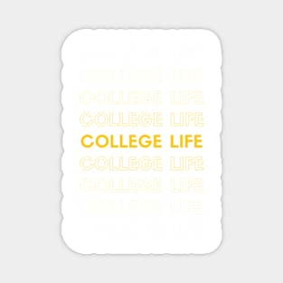 Black Yellow Bold Text College School Magnet