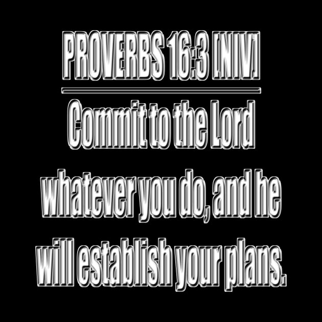 Proverbs 16:3 NIV Bible Verse by Holy Bible Verses