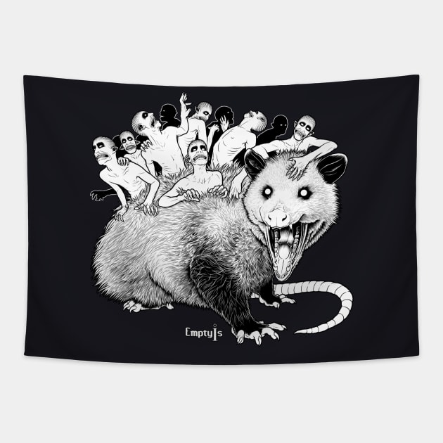 Opossum Tapestry by EmptyIs