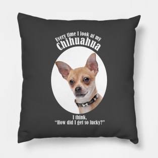 Lucky Chihuahua Pillow