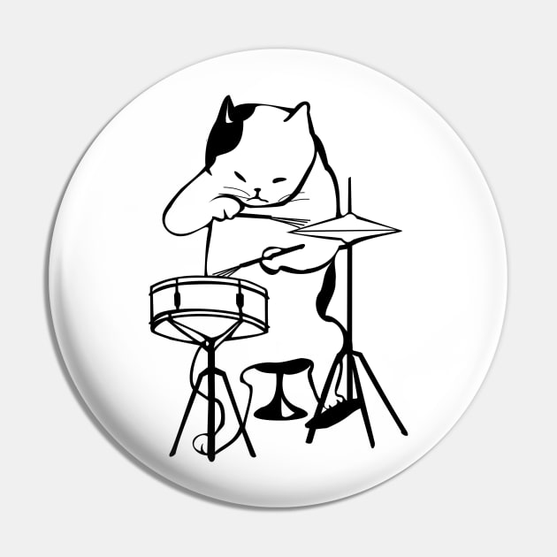 Cat Playing Drums Pin by Pablo_jkson